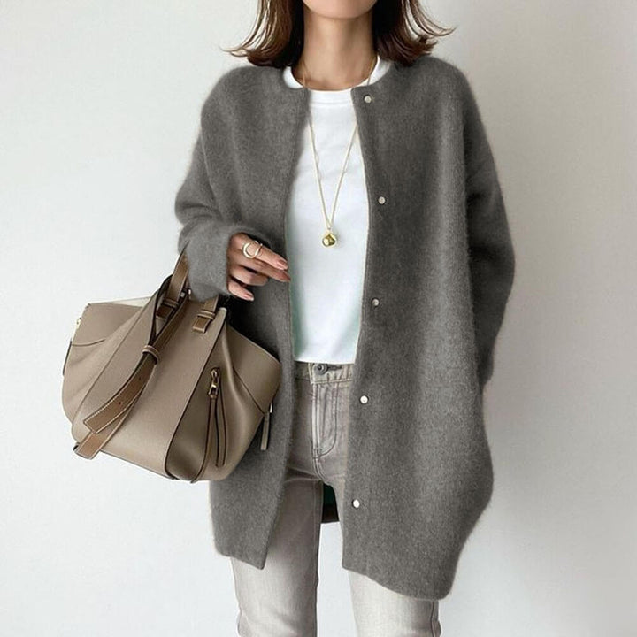 Madeline - Fuzzy Knit Cardigan