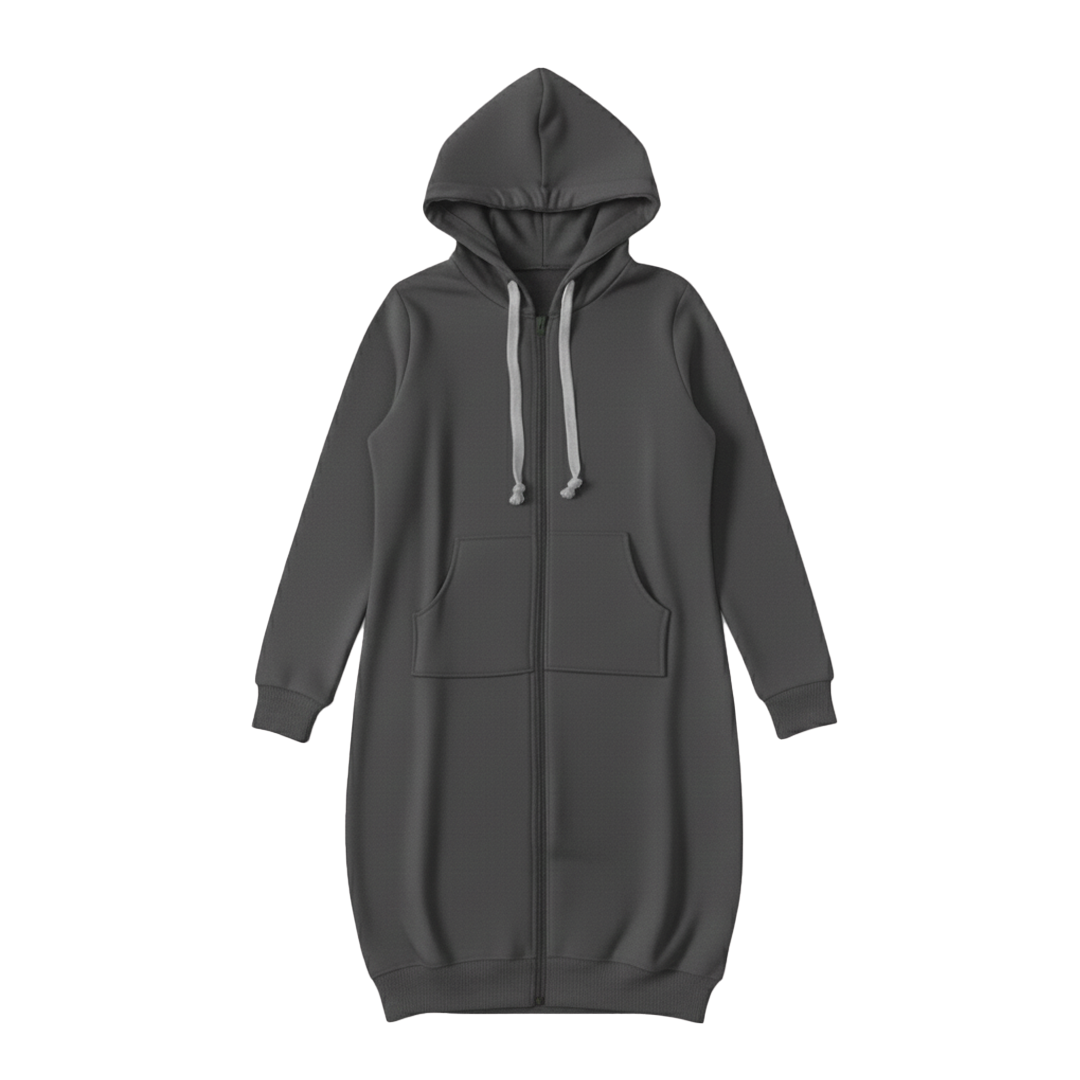 Bonnie - Longline Zip Hoodie
