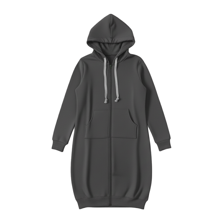 Bonnie - Longline Zip Hoodie