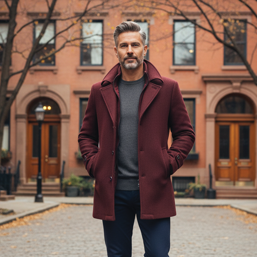 Elijah - Wool Blend Overcoat