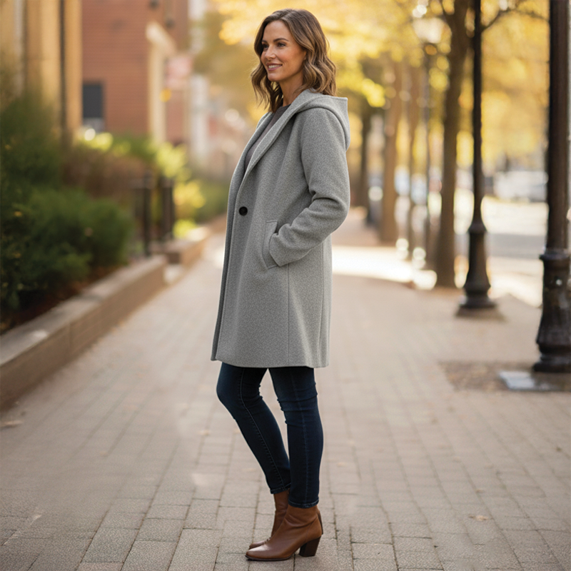 Erin – Oversized Hooded Coat