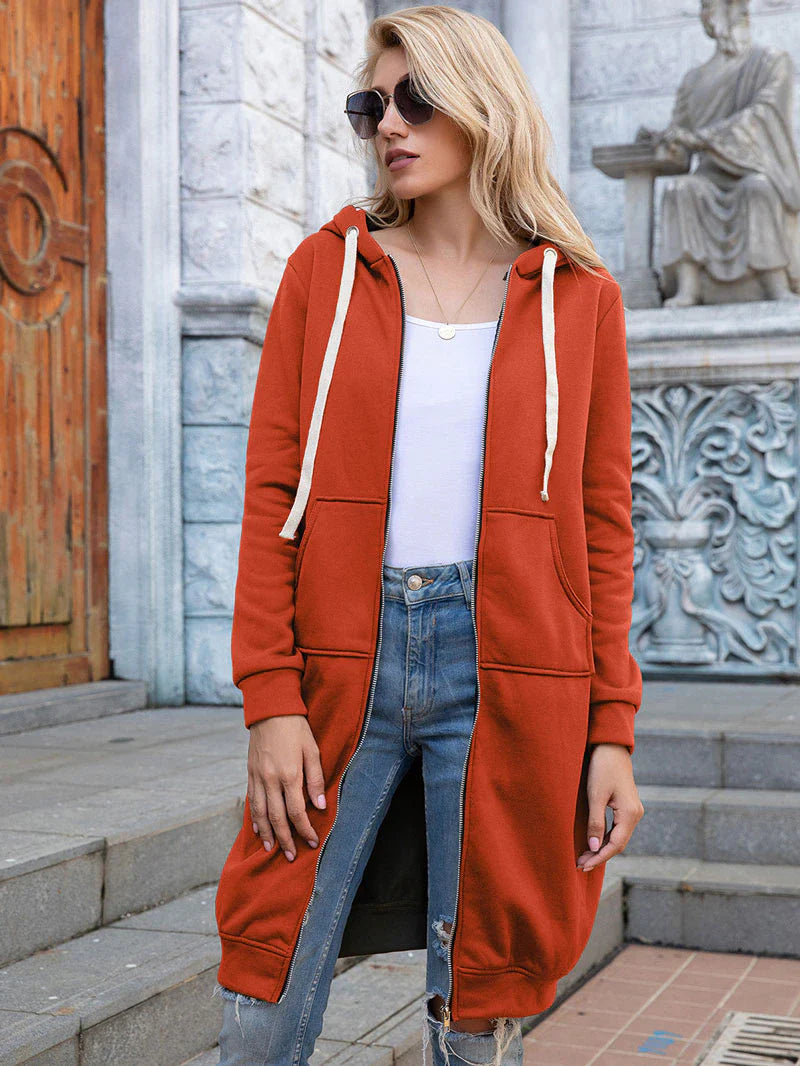 Bonnie - Longline Zip Hoodie