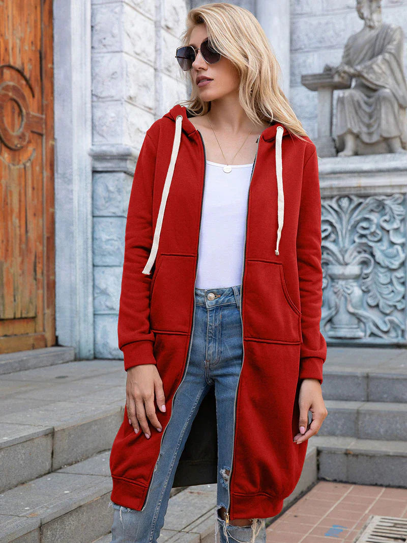 Bonnie - Longline Zip Hoodie