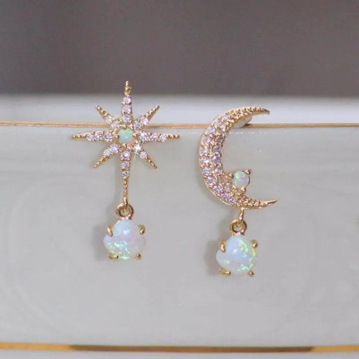 Lori - Moon Star Earrings