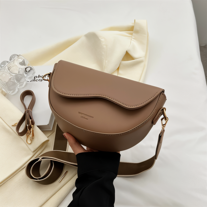 Emma - Curved Flap Crossbody Bag