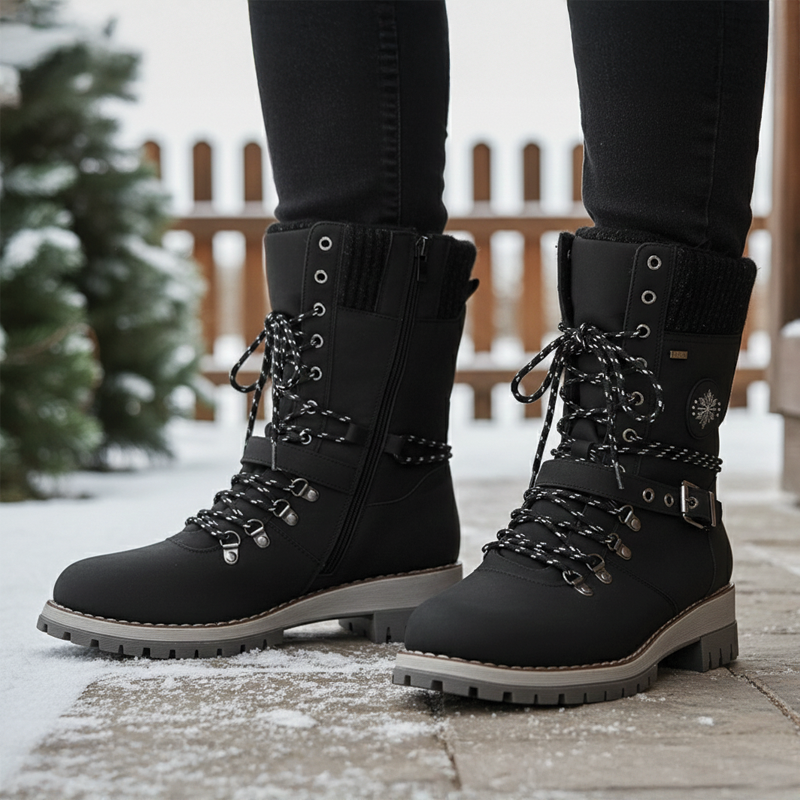 Sara - Lace-Up Winter Boots