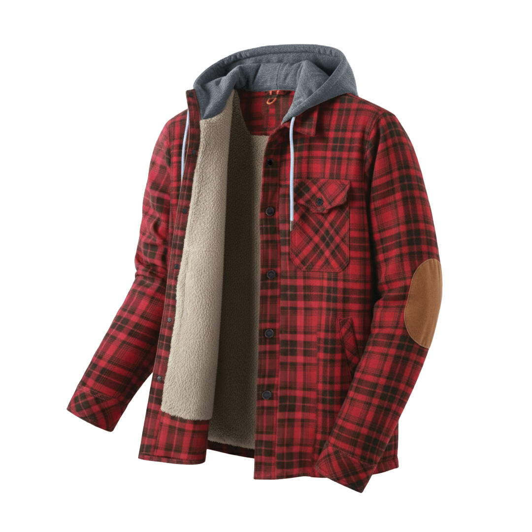 Wyatt - Hooded Checked Jacket