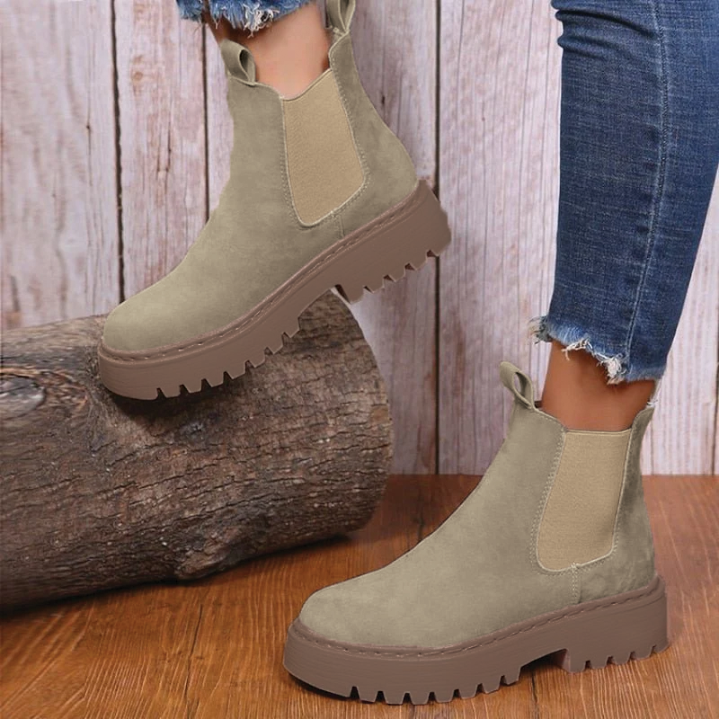 Olivia - Chunky Ankle Boots