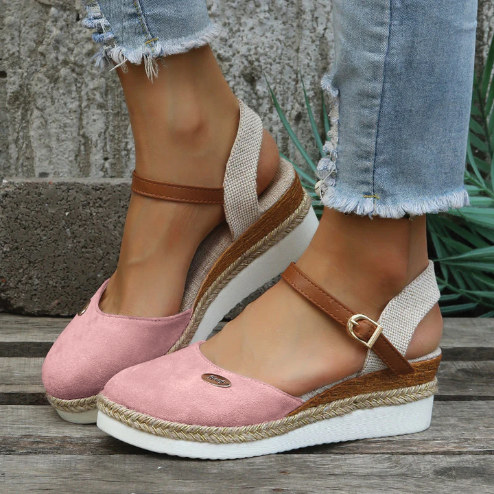 Lillian - Closed-Toe Platform Espadrilles
