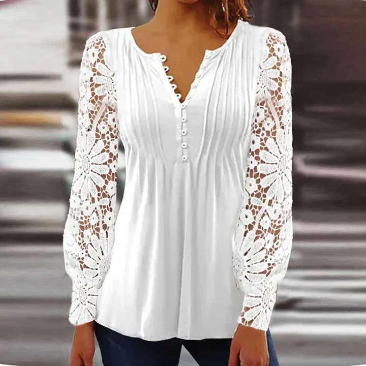 Ella - Lace Sleeve Blouse