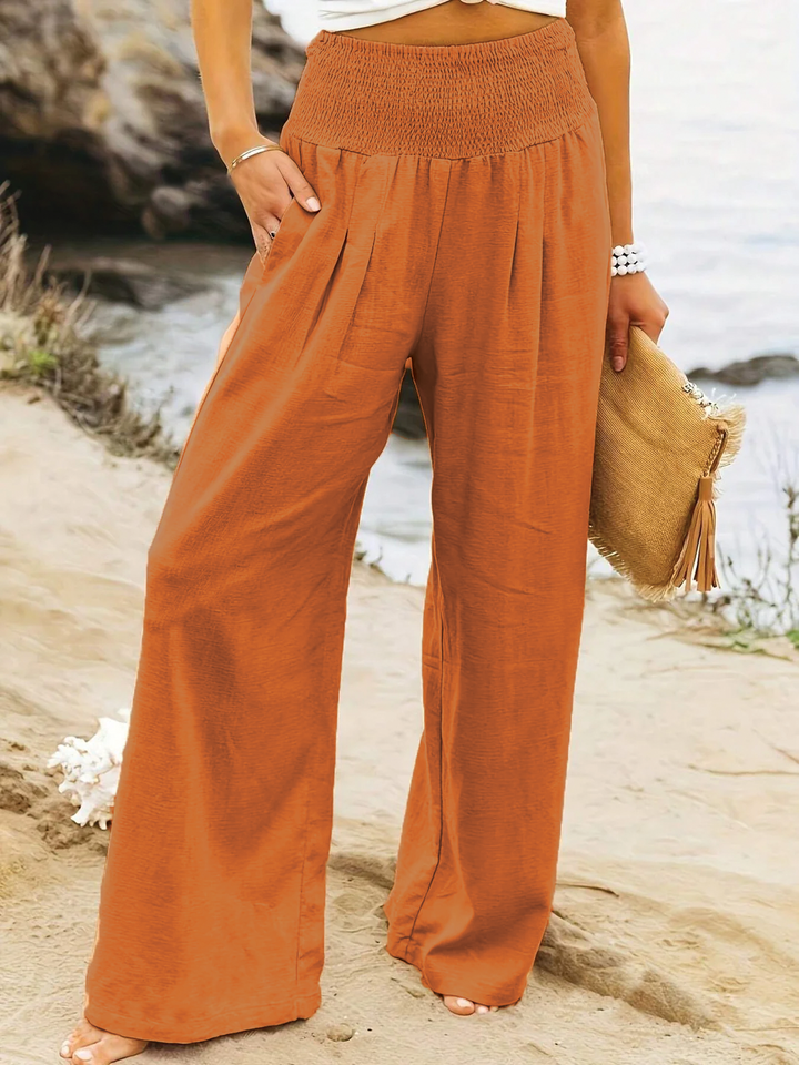 Melina - Wide Leg Linen Pants