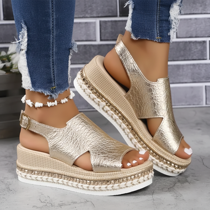 Sandra - Platform Slingback Sandals