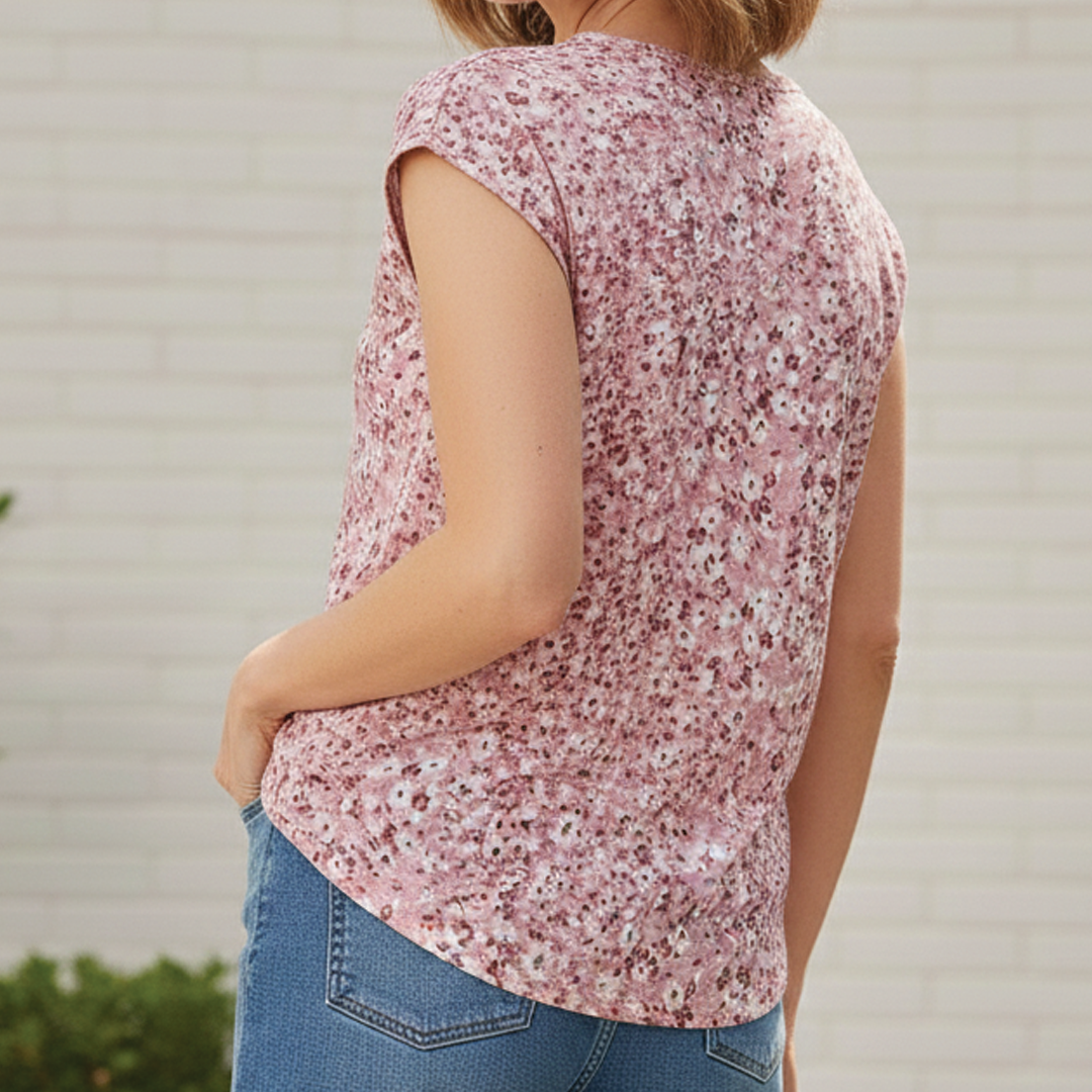 Suzanne - Button-Front Summer Blouse