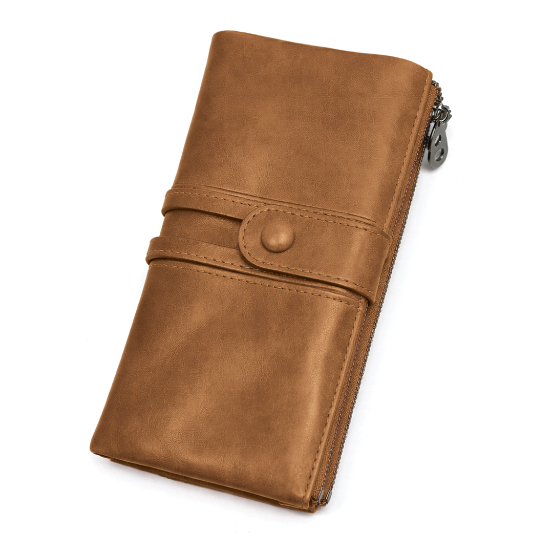 Maria - Leather Long Clutch Wallet