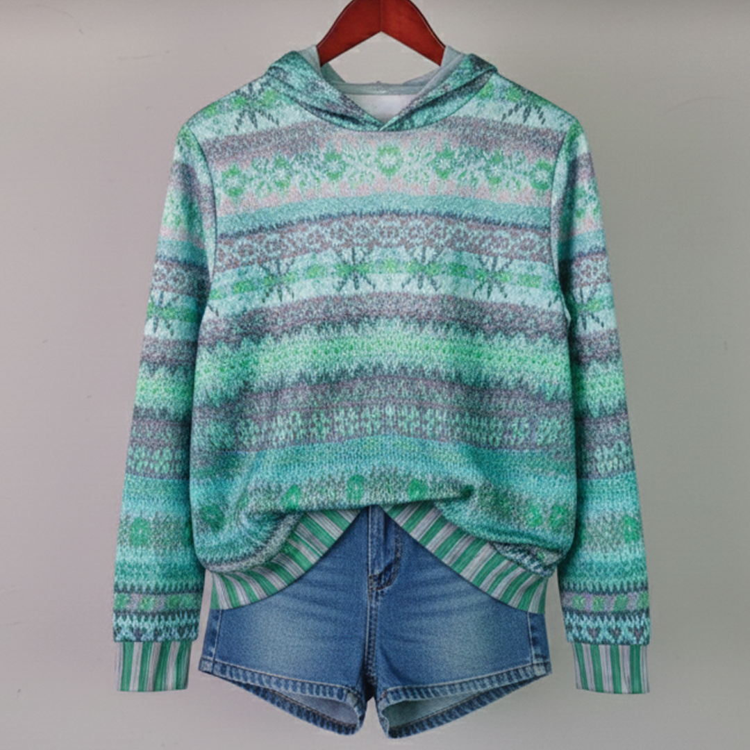 Judy – Printed Casual Hoodie