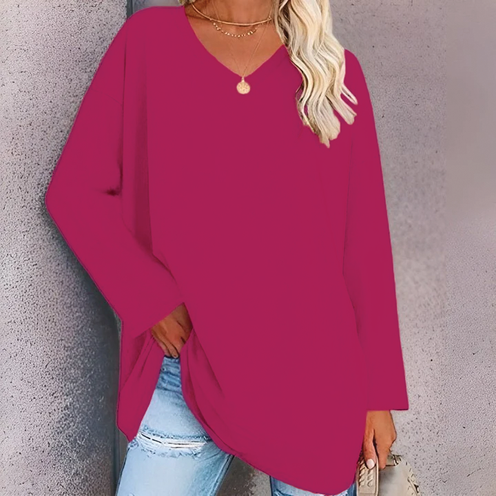Jacqueline - V-Neck Tunic Top