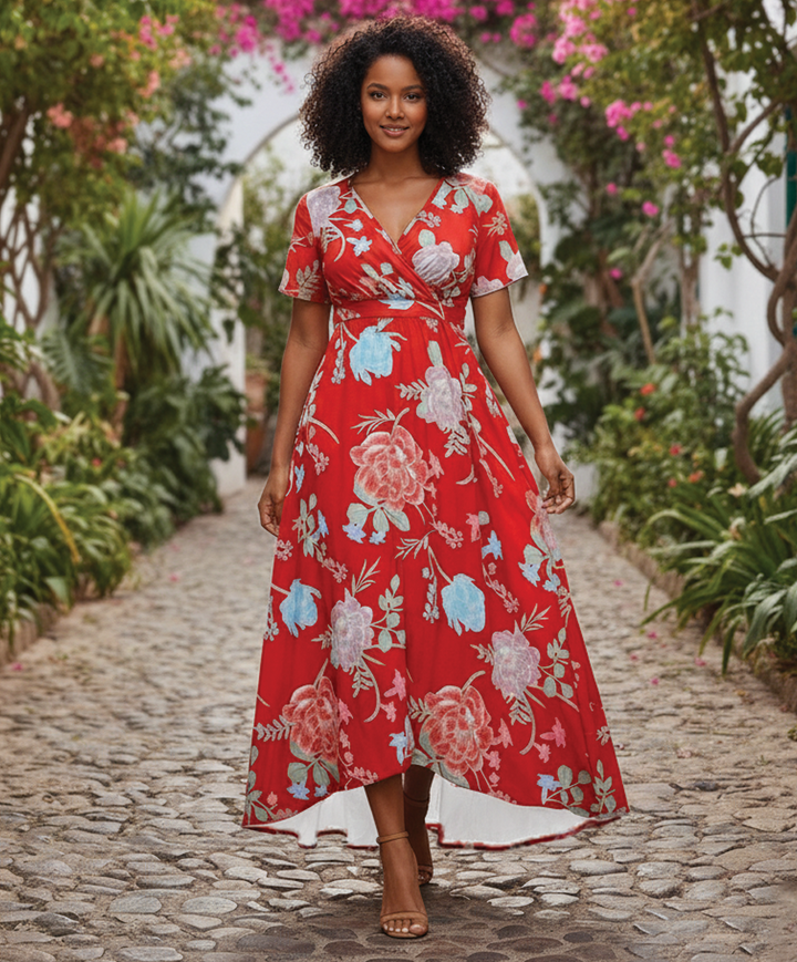 Kathy - Wrap Midi Dress