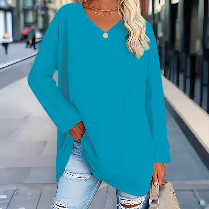 Jacqueline - V-Neck Tunic Top