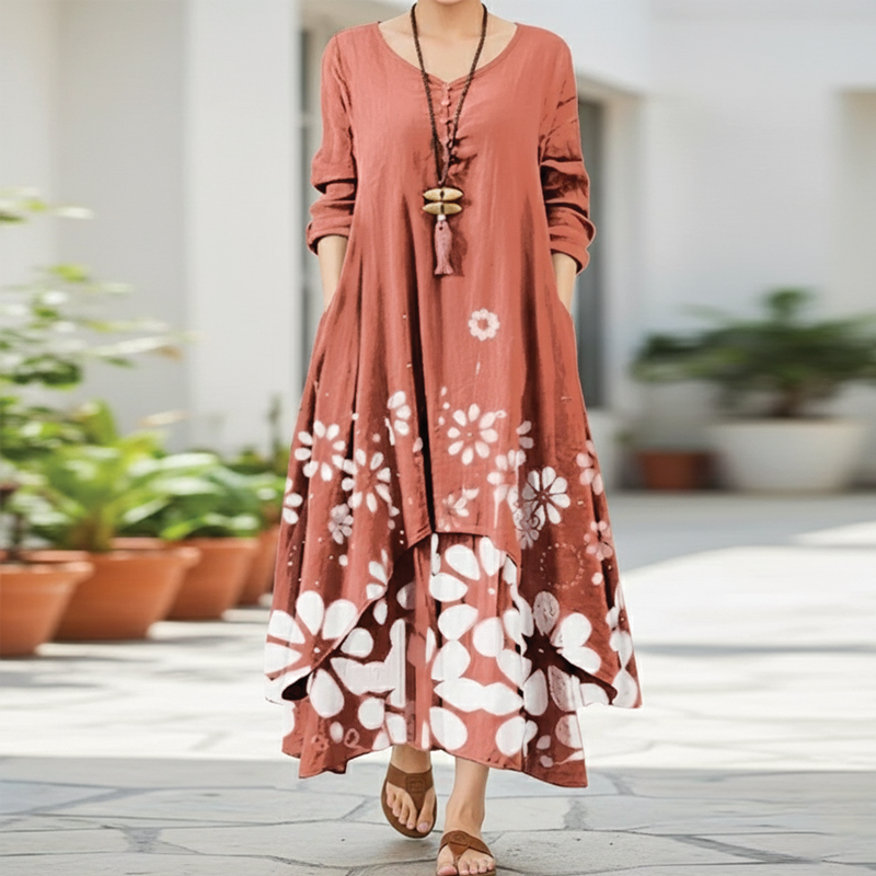 Jane - Layered Boho Maxi Dress