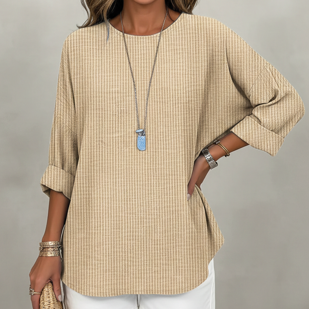 Alice - Striped Casual Blouse
