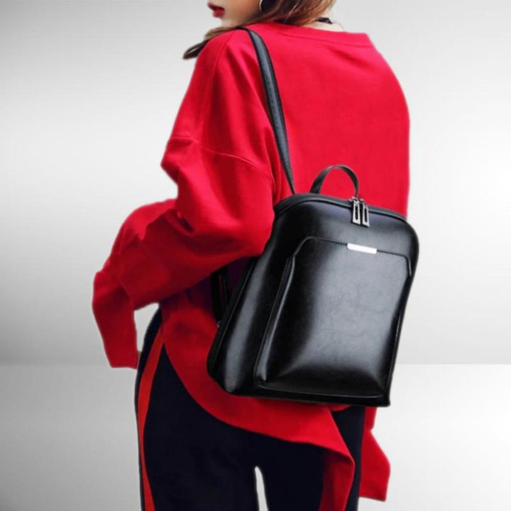 Amanda - Faux Leather Backpack