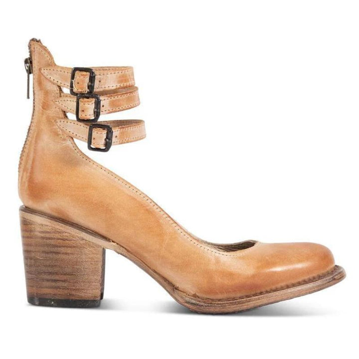 Gina - Block Heel Ankle Shoes