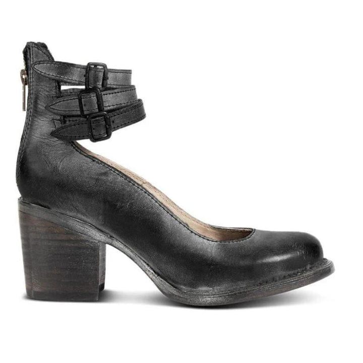 Gina - Block Heel Ankle Shoes