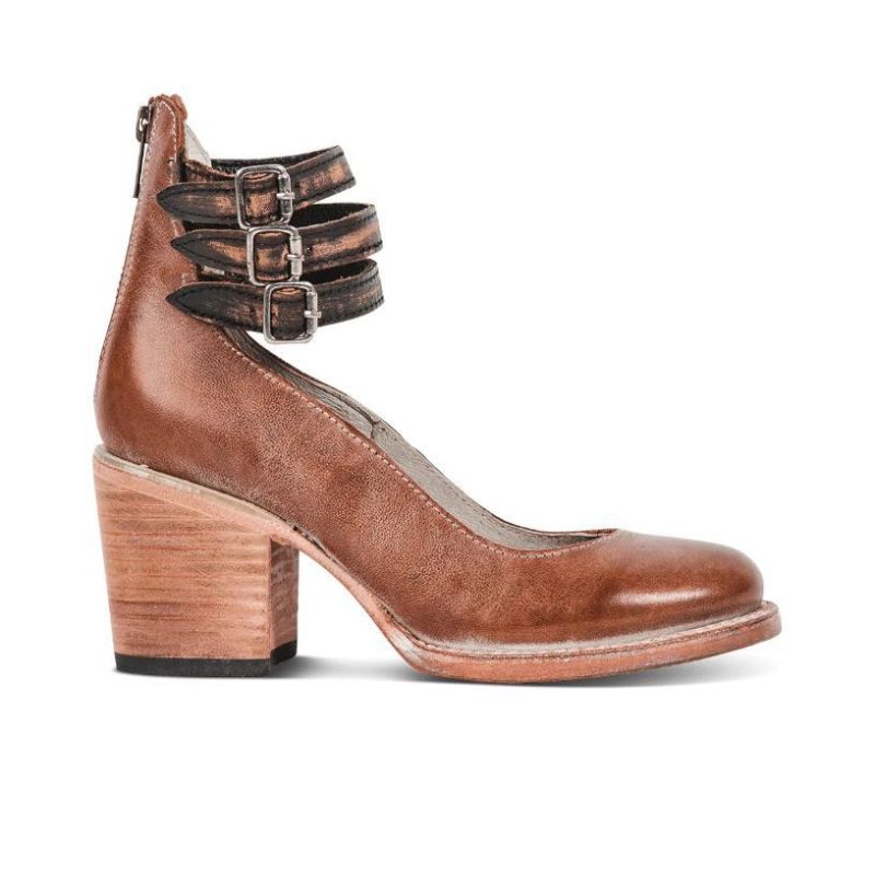 Gina - Block Heel Ankle Shoes
