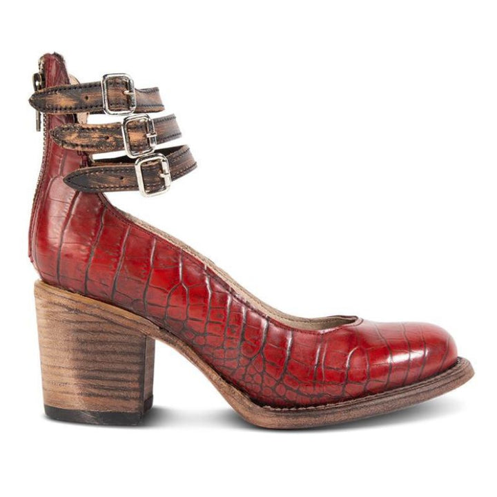 Gina - Block Heel Ankle Shoes