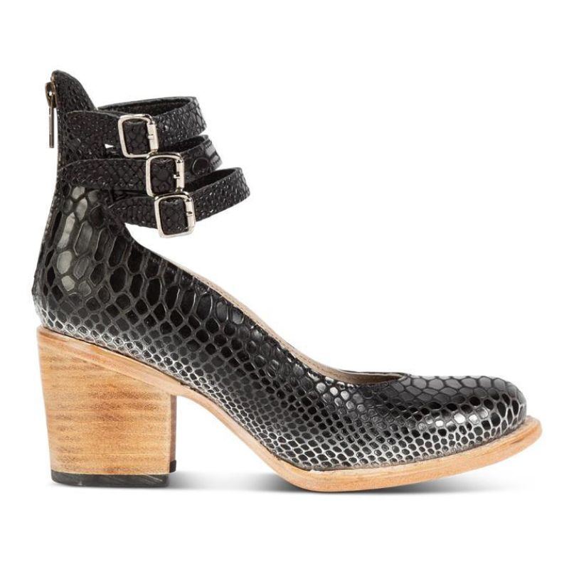 Gina - Block Heel Ankle Shoes