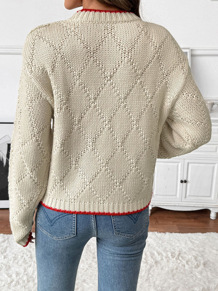 Leah - Fish-Pattern Sweater