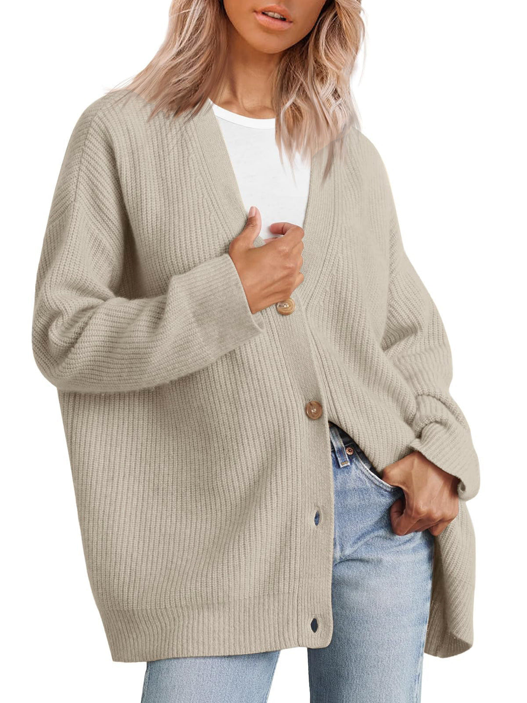 Anna - Striped Knit Cardigan