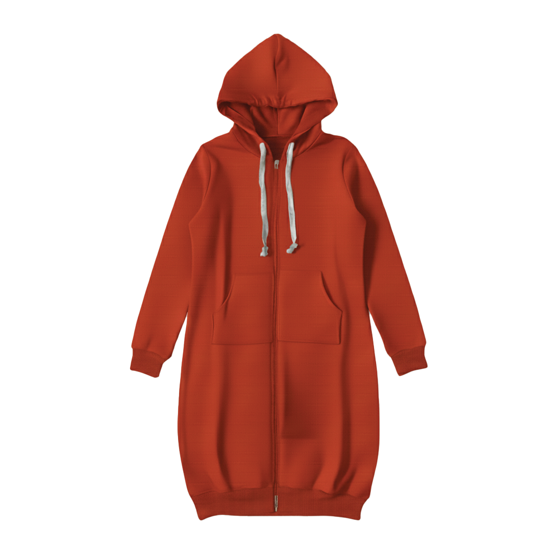 Bonnie - Longline Zip Hoodie