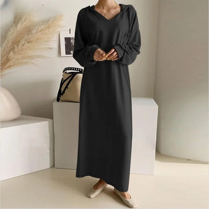 Scarlett - Hooded Peplum Dress