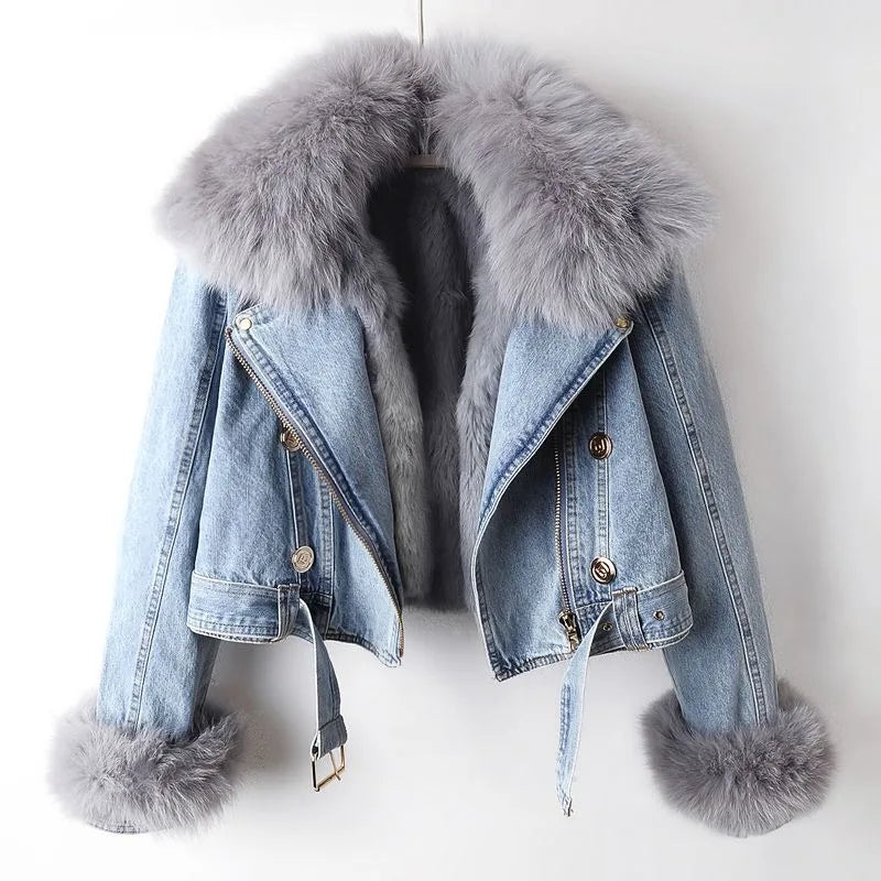 Chloe - Cropped Denim Jacket