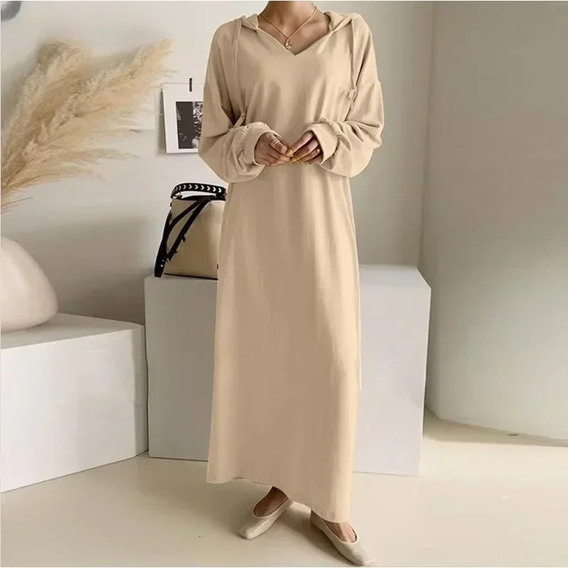 Scarlett - Hooded Peplum Dress