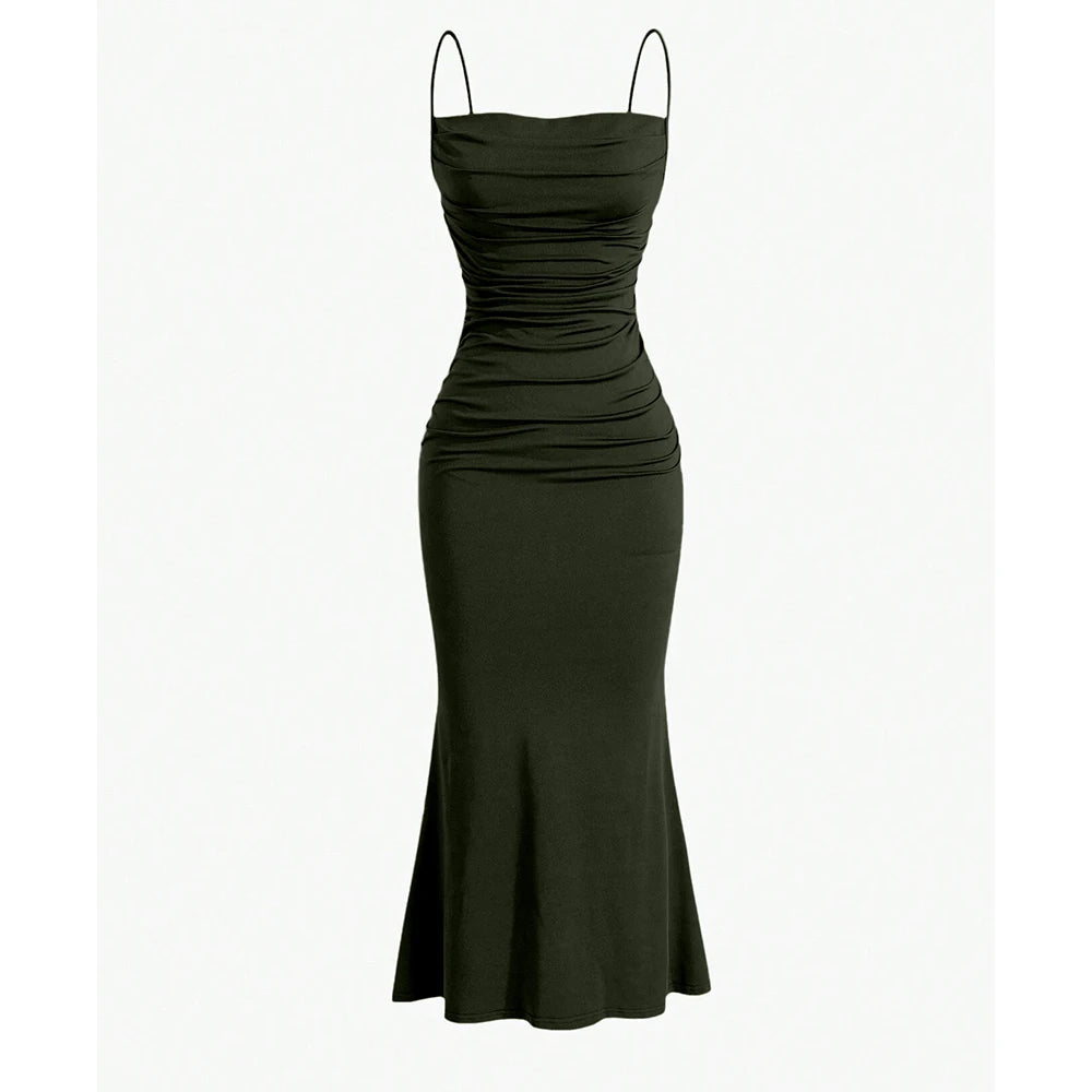 Anna - Draped Maxi Dress