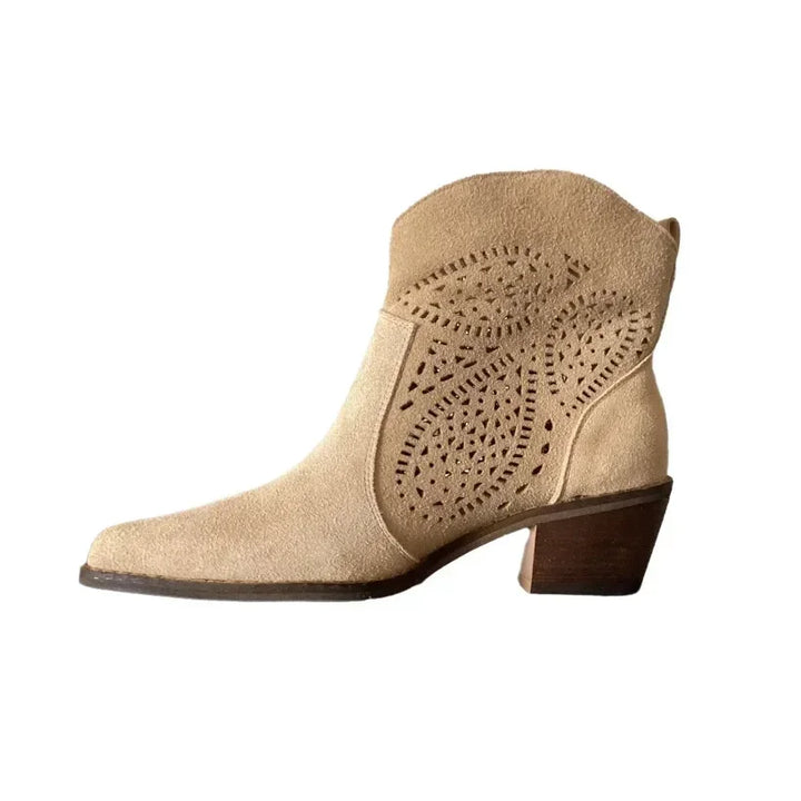 Athena - Suede Western Boots