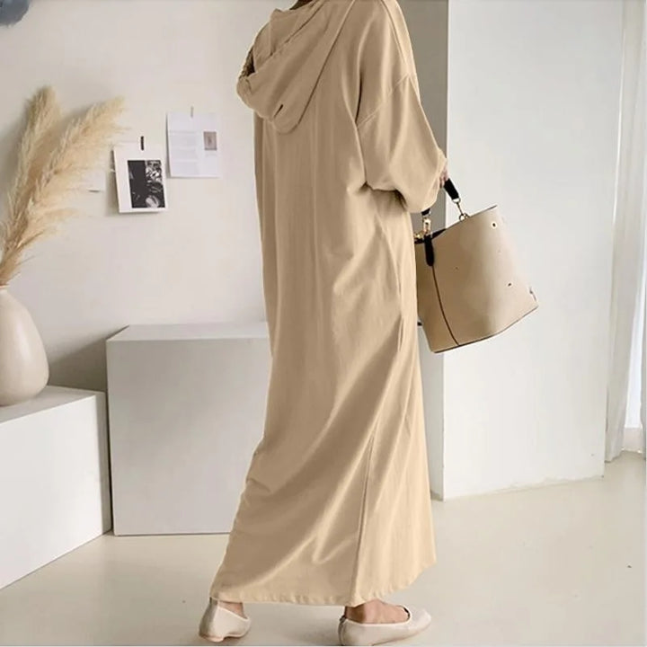 Scarlett - Hooded Peplum Dress