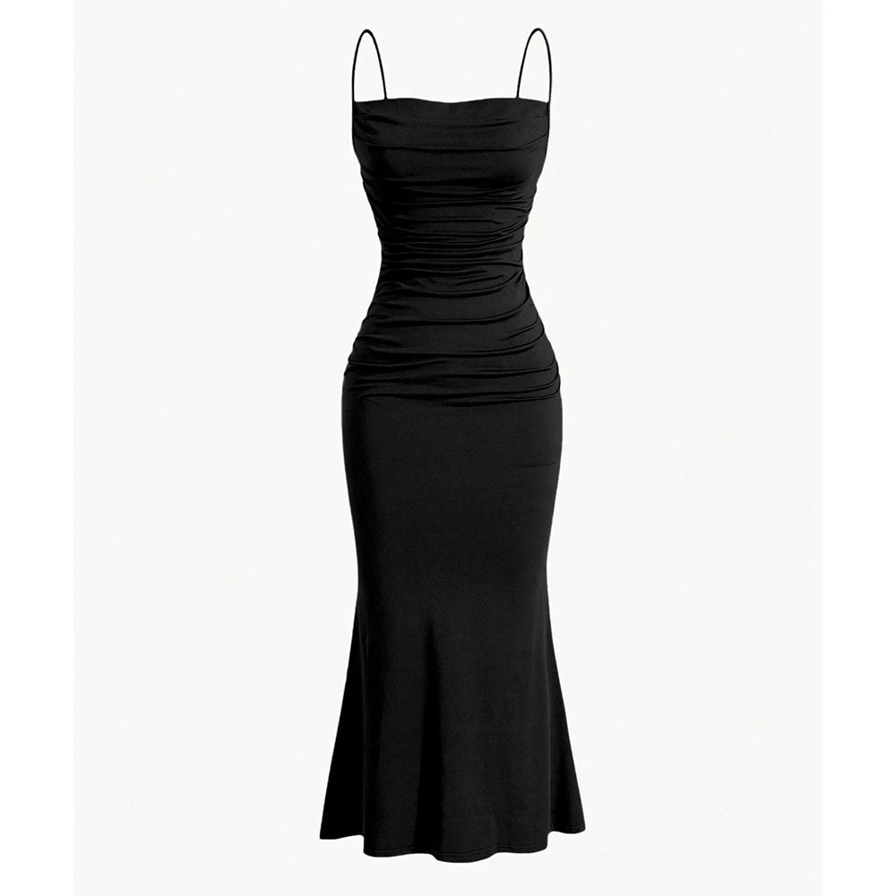 Anna - Draped Maxi Dress