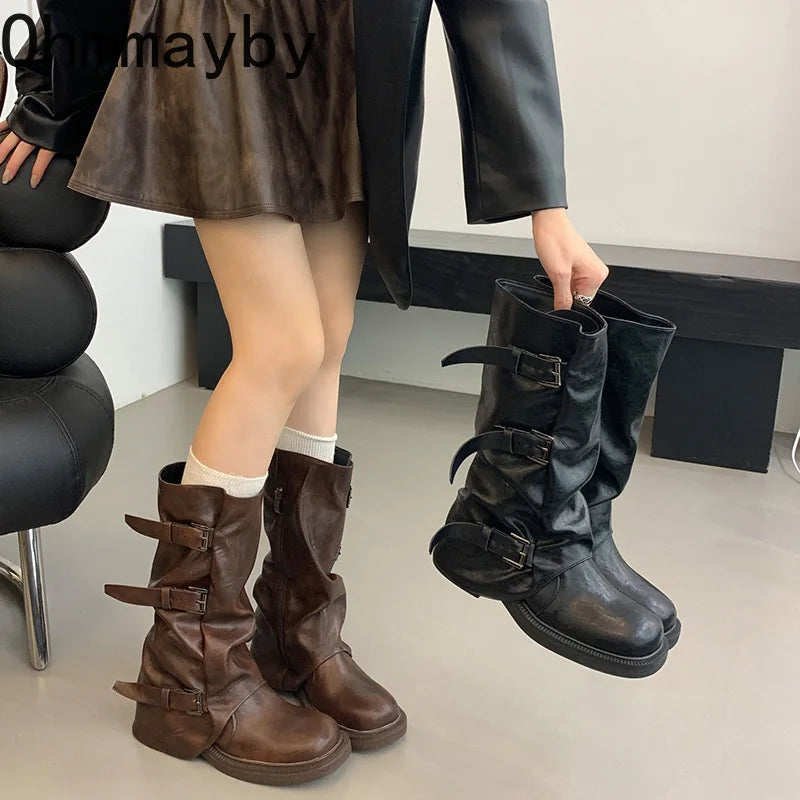 Charlotte - Vintage Knee-High Boots