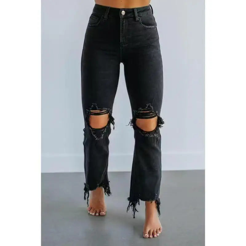 Hannah - Ripped Skinny Jeans