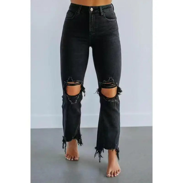 Hannah - Ripped Skinny Jeans