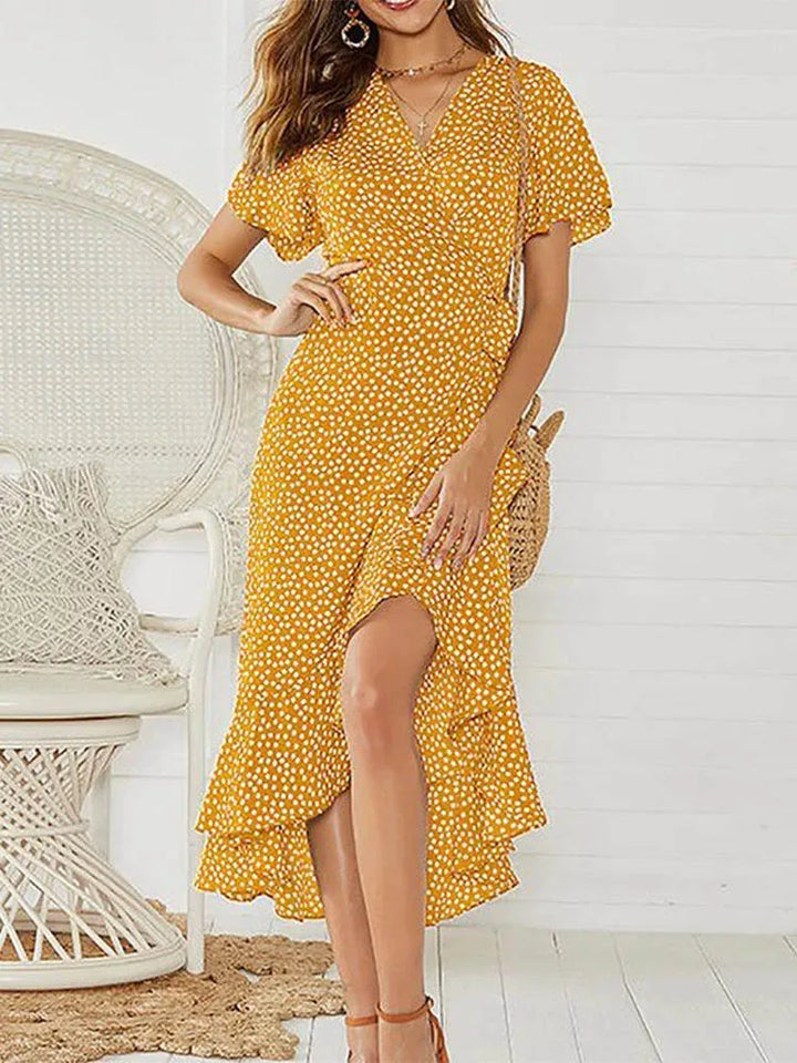 Ella - Polka Dot Maxi Dress
