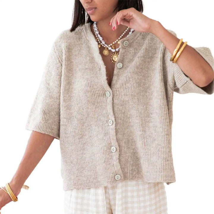 Lisa - Knit Button Cardigan
