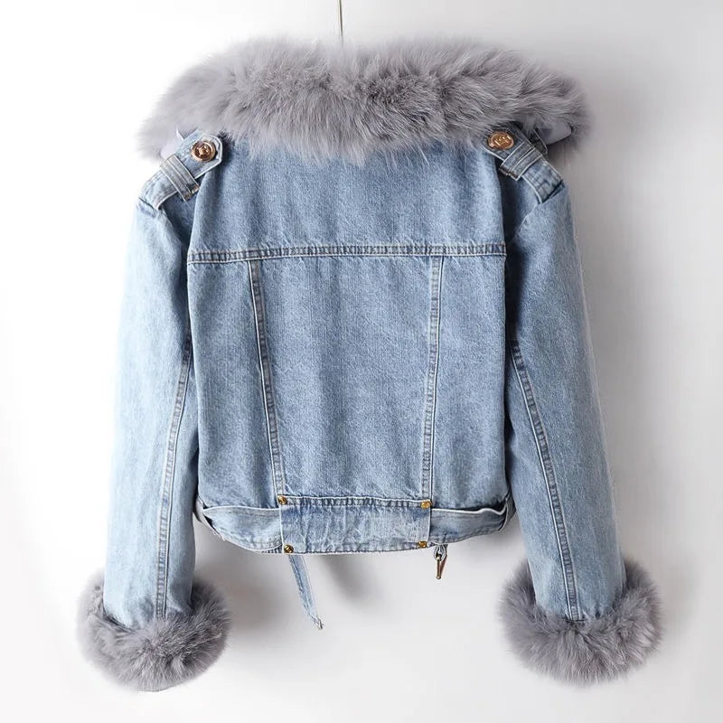 Chloe - Cropped Denim Jacket