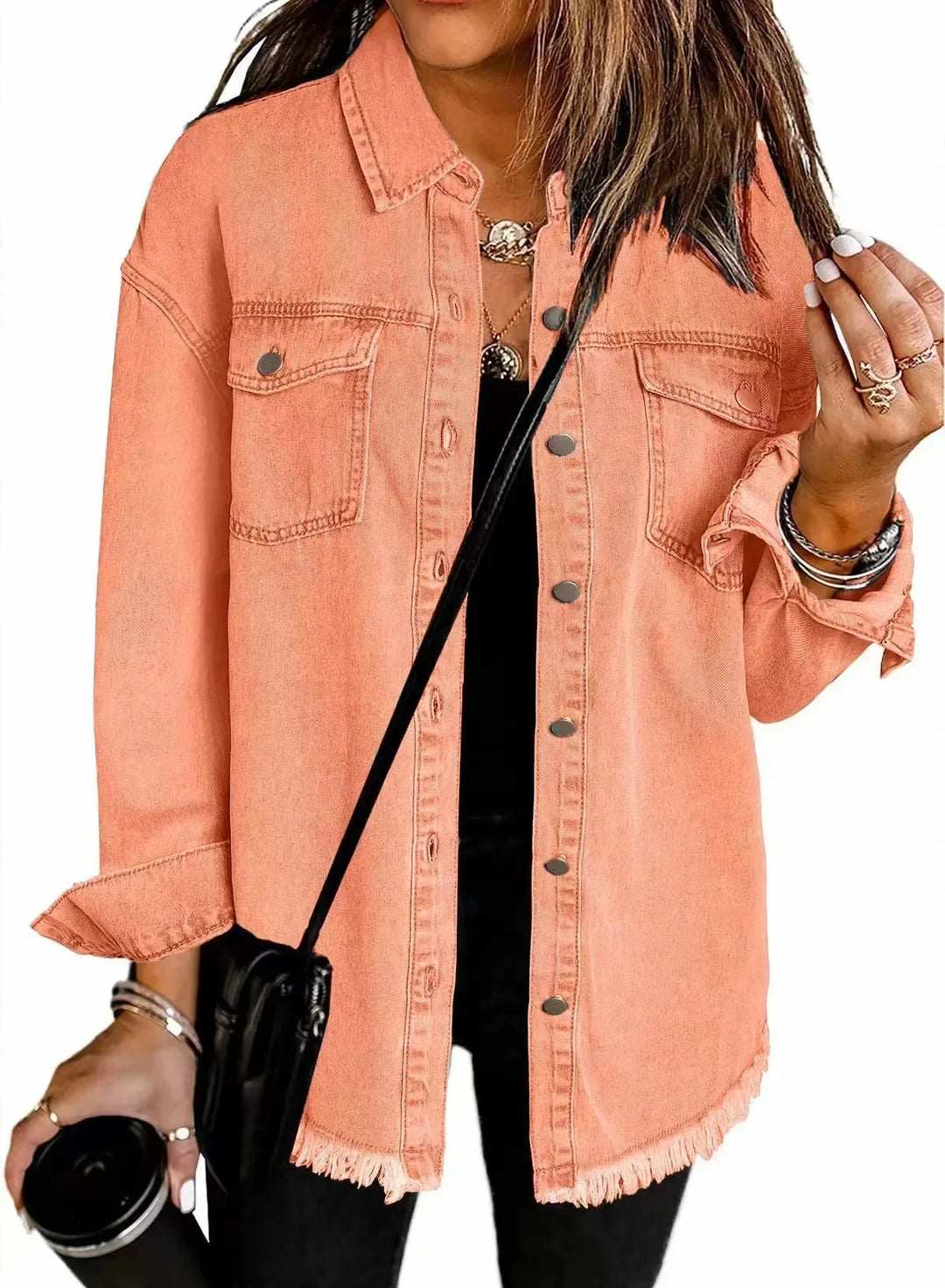 Sophia - Denim Shirt Jacket