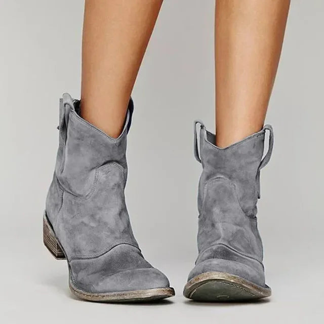 Zoe Western Ankle Boots