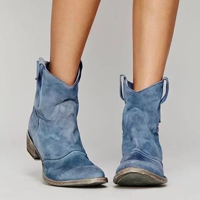 Zoe Western Ankle Boots