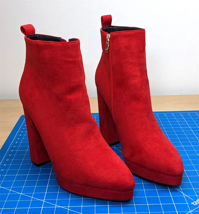 Amelia - Pointed Toe Ankle Boots